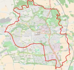 Map of Glenrothes Cycle Route